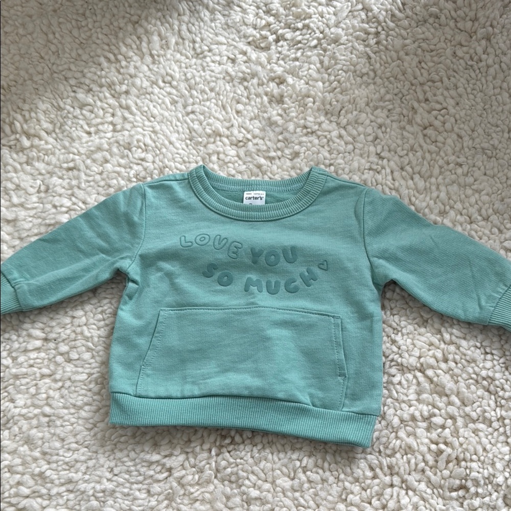 Carter's Green Cozy Sweatshirt